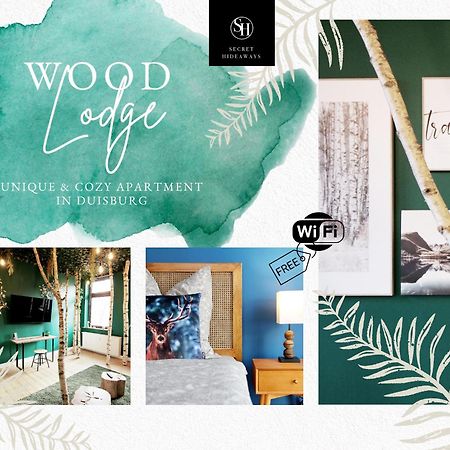 Secret Hideaways Wood Lodge Mit Kinderzimmer Messe L City L Flughafen L Hbf Duisburg Eksteriør billede